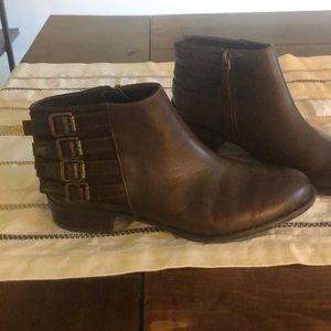 Franco Sarto brown booties